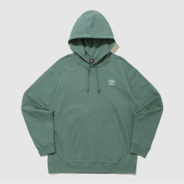 フードティー KQF UQ123CHD19-BGN エッセンシャル スモール ロゴ フード Tシャツ / BLUE GREEN