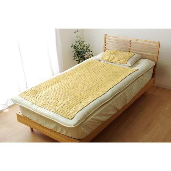 1100740012301 ひんやり竹駒シーツ セミシングル メーカー直送