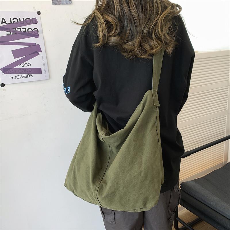 大人気！ ショルダー バッグトートバッグ 韓国 キャンバス ショルダー バッグ 大容量 男女兼用 レディース メンズ バッグ 軽量 調節可能 肩掛け 斜めがけバッグ 韓国ファッション キャリーバッグ