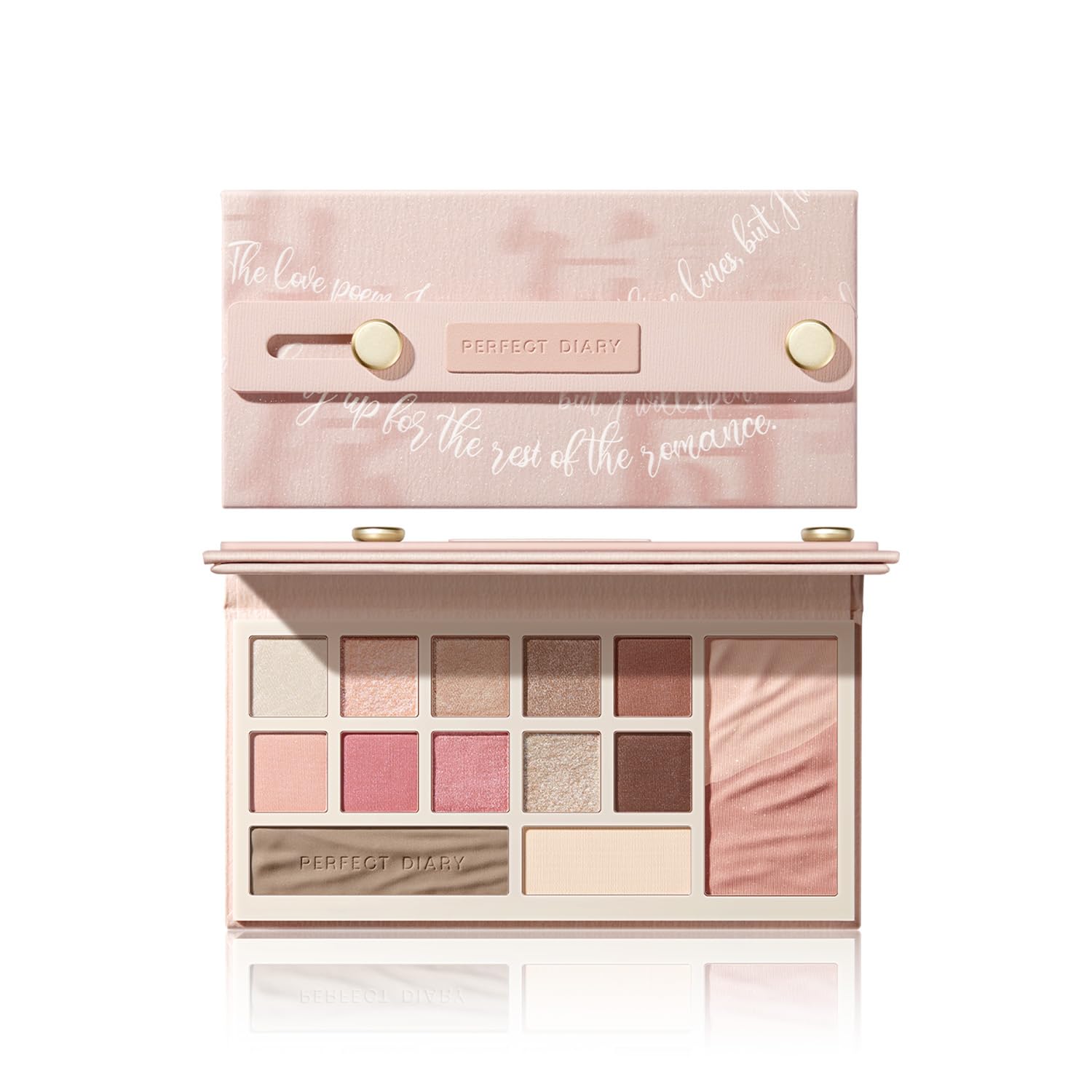 【全国送料無料】 PERFECT DIARY アイシャドウ デザイナーアイズ＆チークパレット（03 シアーローズ）