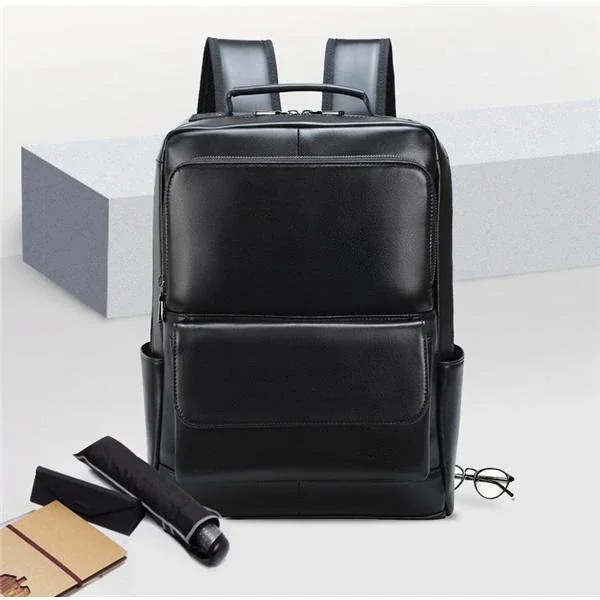 リュック リュックサック 厚手牛革 大容量 撥水 A4 メンズ 2WAY 軽量 通勤 通学 ビジネス バックパック パソコン PC 多機能