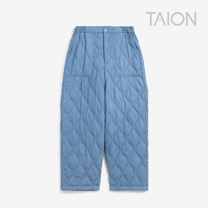 ミリタリー ワイド ダウン パンツ/ブルーデニム（139WDML）