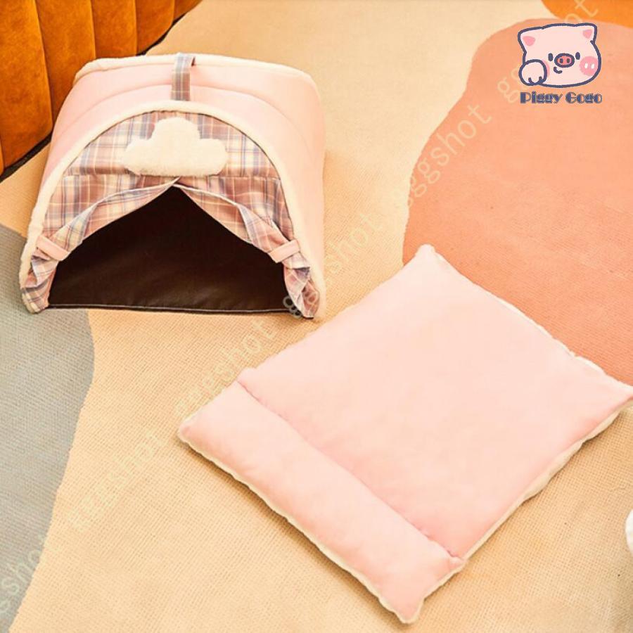 快適 ペットハウス 保温防寒 ベッド 滑り止め 冬 柔らかい 洗える 可愛い ペットベット 猫 猫ハウス ドーム型 寒さ対策 暖かい 犬ベッド ペット用寝袋
