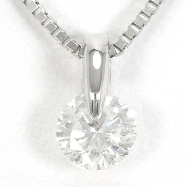 PT900 プラチナ PT850 ネックレス ダイヤ 0.362 SI2 鑑定書 ジュエリー 中古