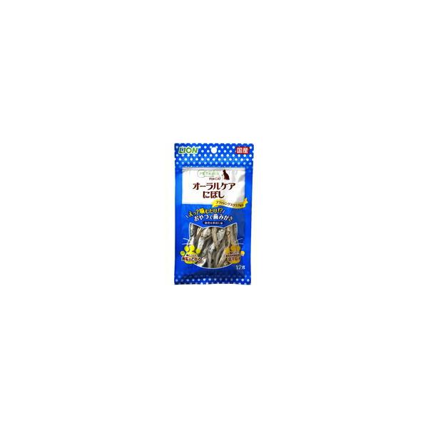 【1ケース】【お取り寄せ対象品】PETKISS FOR CAT オーラルケア にぼし 12g[ライオン商事] *48個