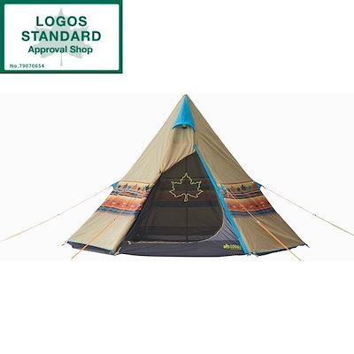 他サイト： LOGOS ナバホTepee 300 ティピーテント 組立サイズ（約）：幅300×奥行250×高さ180cm #71806501の商品画像