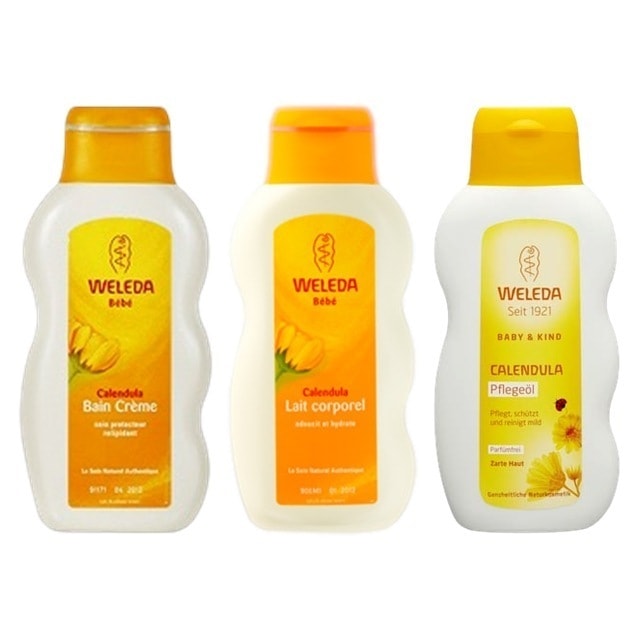 ヴェレダ カレンドラベビーセット バスミルク +ミルクローション +オイル（無香料）