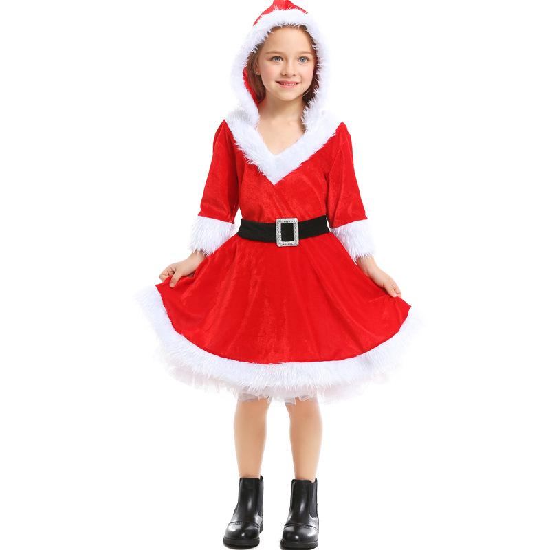コスプレ 衣装 キッズ ワンピース コスプレ衣装 クリスマス 子供ドレス 女の子 子供服 サンタクロース クリスマスパーティー キッズこども 子ども コスプレ