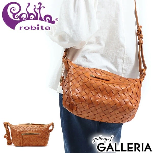 正規品1年保証 ロビタ バッグ robita anyam nya robita ショルダーバッグ 斜めがけ 斜めがけバッグ レザー 本革 レディース A5 AN-155M