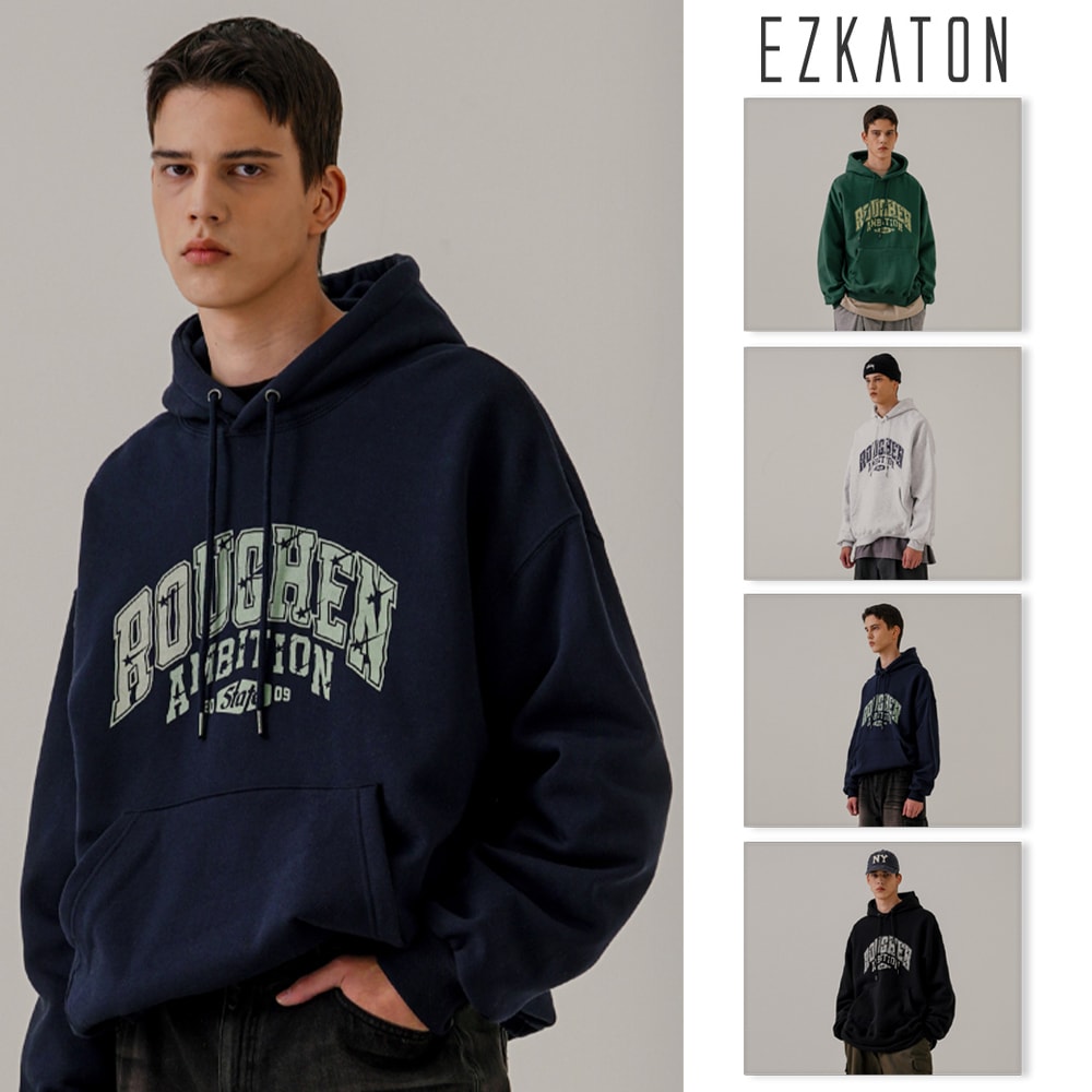 [EZKATON] Roughen brushed hoodie