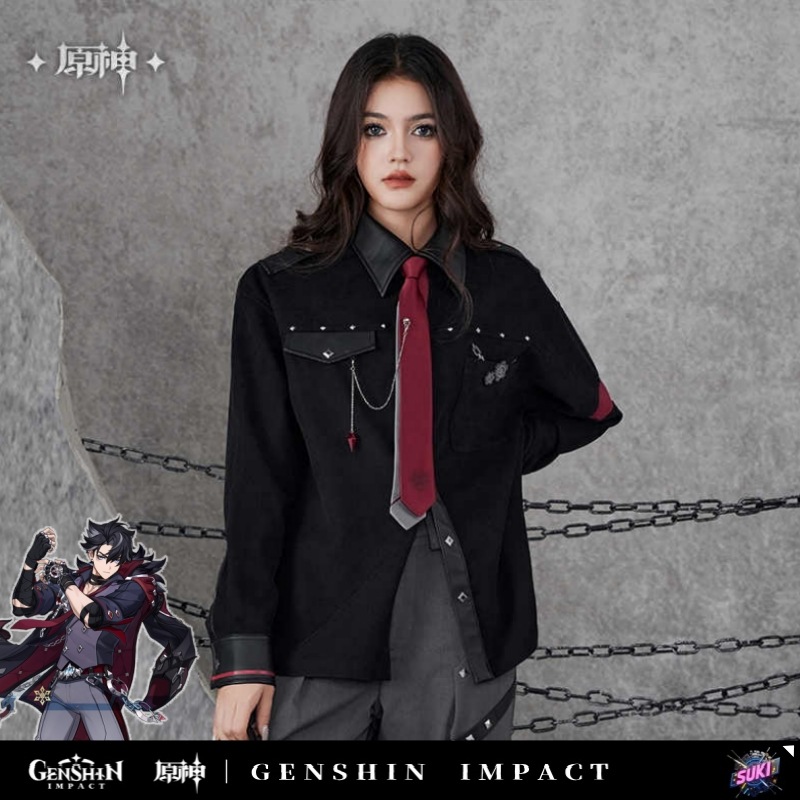 【プロ品質を極める!】原神 グッズ / リオセスリ インプレッションシリーズ / シャツ / Genshin Impact Wriothesley 莱欧斯利 げんしん コスプレ