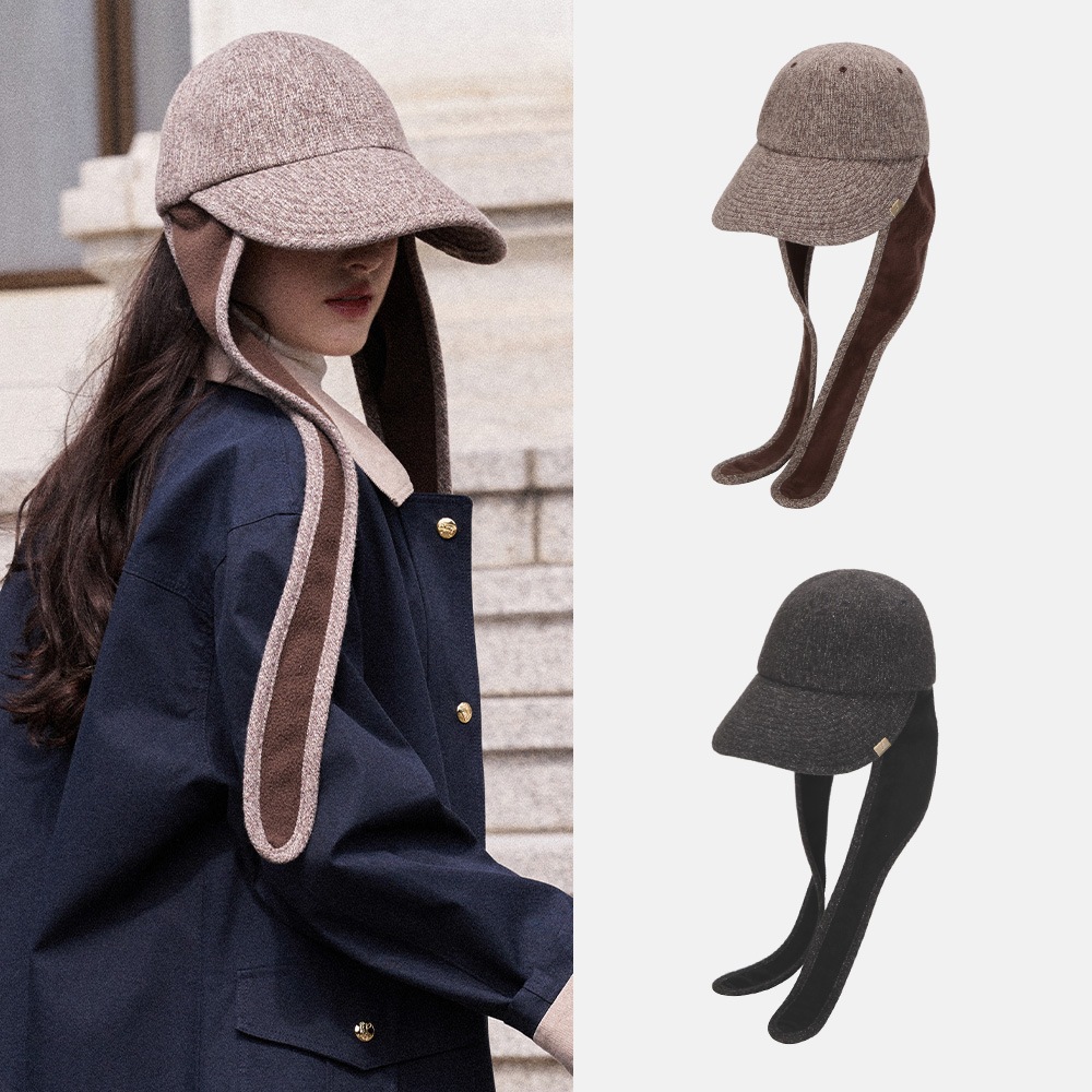 イヤーフラップ ワイド ベースボールキャップ ハンマー (2colors)