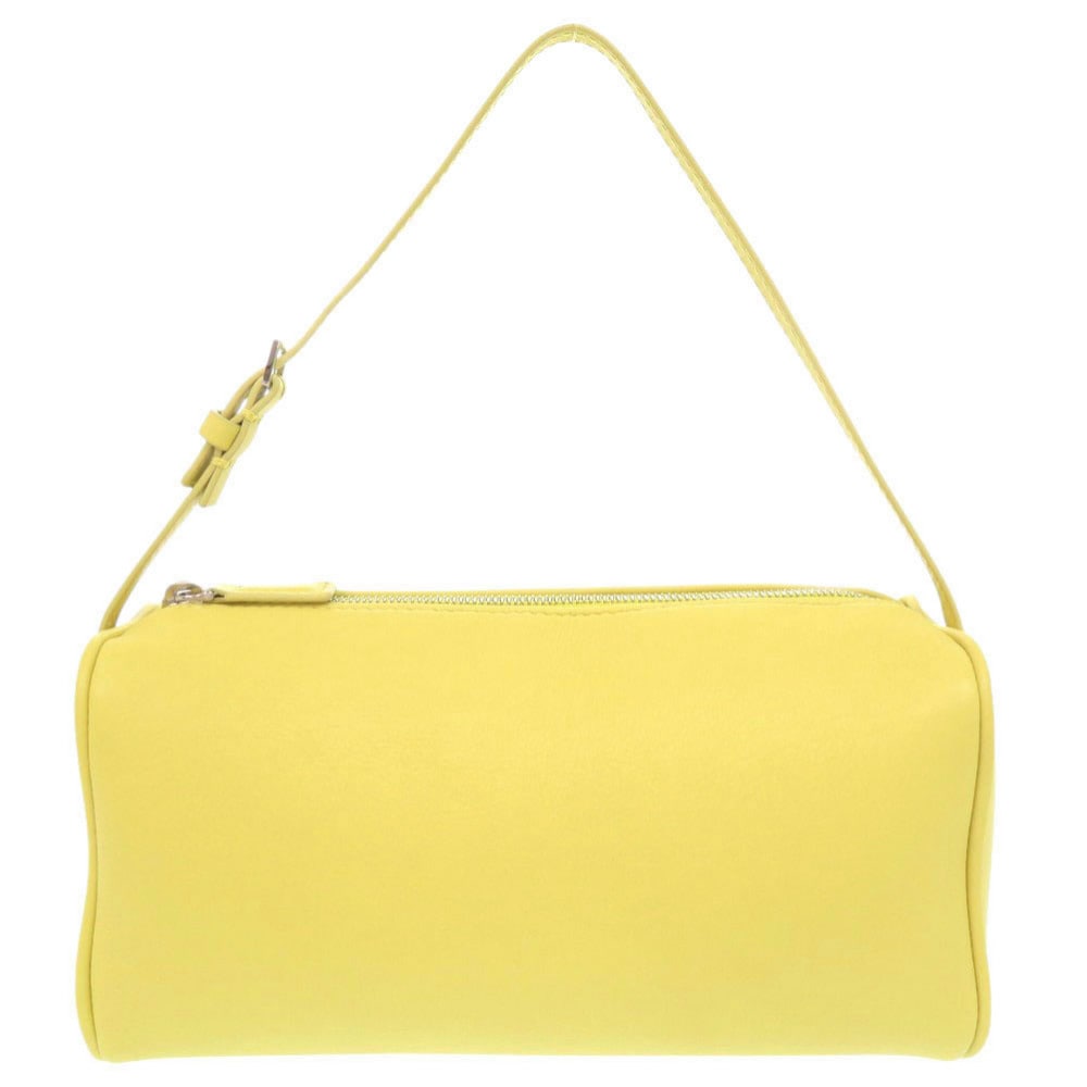 新品同様 90s BAG W1281 L95 ハンドバッグ レザー イエロー 0220【中古】 レディース