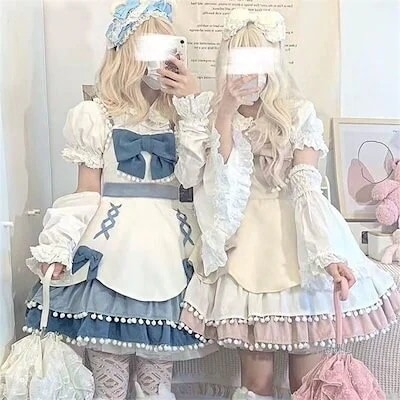 ゴスロリ キャミソールワンピース 厚手 ドレス コスプレ キャミワンピ ロリータワンピース コスチューム jsk 文化祭 ボウタイ ゴスロリ 5色