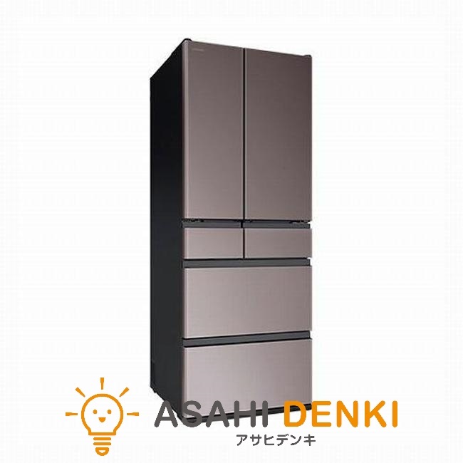 冷蔵庫(501～599L) ヒタチ R-HXC54V-H 2-4人家族 日立 6ドア冷蔵庫 540L フレンチドア ブラストモーブグレー