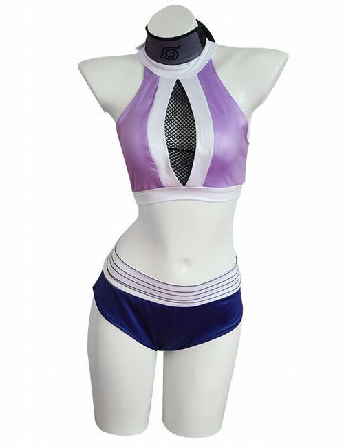 ナルト 風 日向ヒナタ ひゅうがひなた ビキニ スタイル コスチューム コスプレ衣装 3点セット サイズ S―XXL