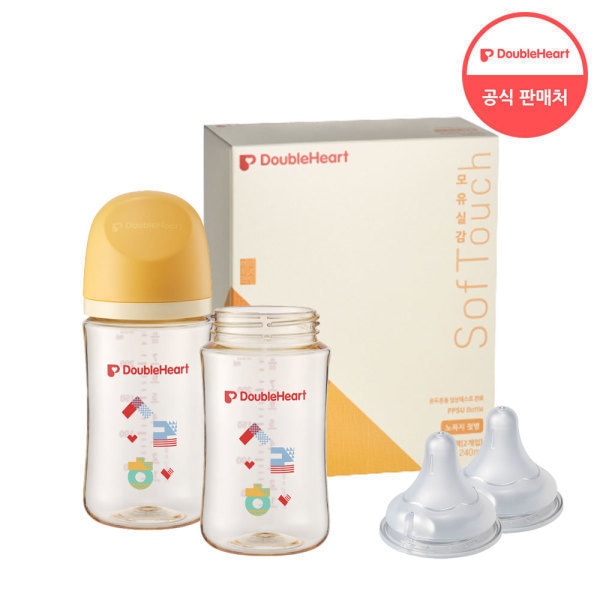 第3世代 240ml ヘリテージ ツインパック(哺乳瓶2個/おしゃぶり)+おしゃぶり2個