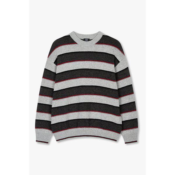 [MEN] ステッチポイントストライプニット9155452113081