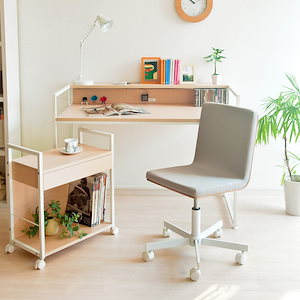オフィスチェア ワークチェア 椅子 おしゃれ 北欧 腰痛 昇降 回転 キャスター 木製
