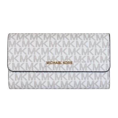 即発 アウトレット レディース 財布 長財布 35F8GTVF3B-LGTRIFOLD/VANIL【Original Wrapping 】