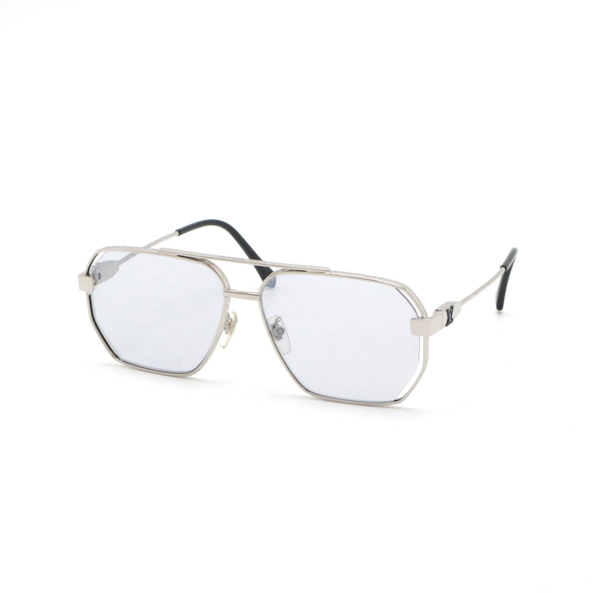リビール パイロット サングラス アイウェア ティアドロップ ライトグレー シルバー金具 Z1834