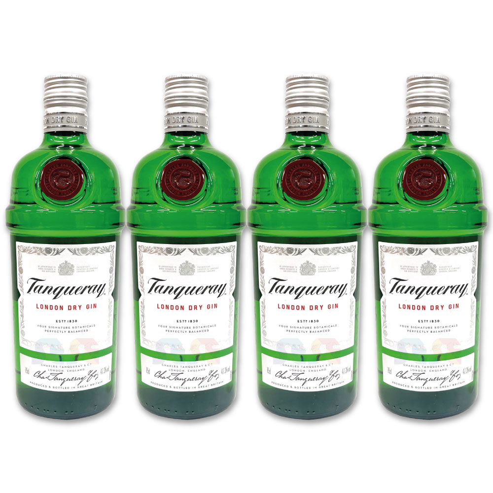 [正規品] タンカレー ロンドン ドライジン 4本セット 750ml / イギリス ジン Tanqueray London Gin