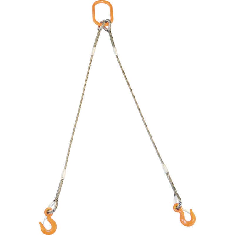 希少！！】 トラスコ中山トラスコ中山 TRUSCO 2本吊りWスリング フック