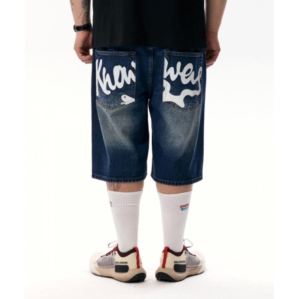 KNOW WAVE スネークバミューダパンツ KNB25001IDG (インディゴブルー)