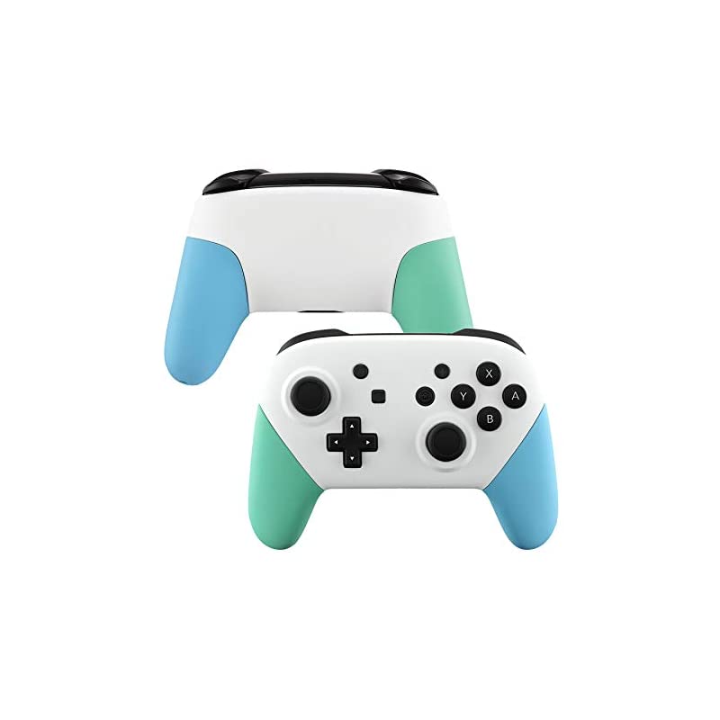 Switch Proコントローラー用フェースプレートバックプレートハンドル【ホワイトミントグリーン】