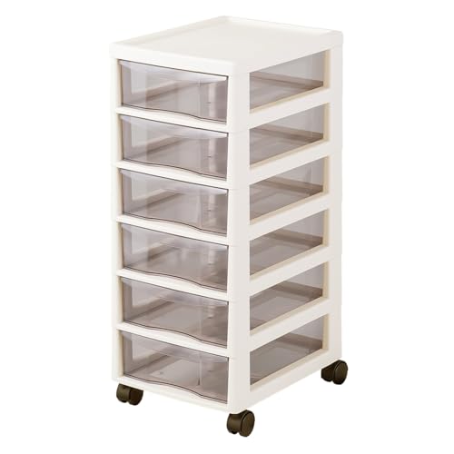 JEJアステージ(JEJ Astage) Aplos(アプロス) 文具書類ケース A4サイズ 引き出し 深6段 アイボリー 幅27×奥行34.5×高さ64.8