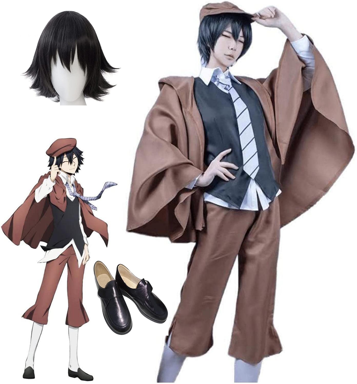 文豪ストレイドッグス コスプレ衣装 江户川 乱步 コスプレ 仮装 アニメ 祭り 学園祭 文化祭 コスチューム 仮装