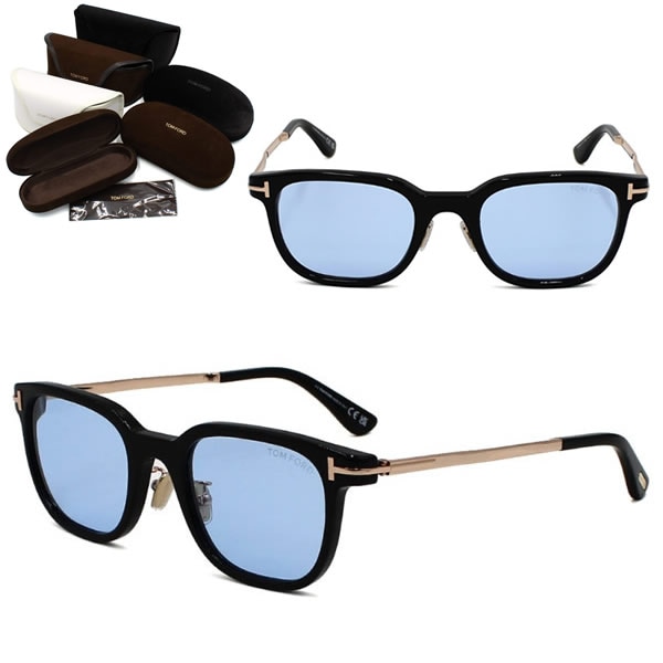 サングラス FT1233-D/S 01V 52 TF1233 サングラス ブラック ブルー アジアンフィット メンズ レディース ユニセックス