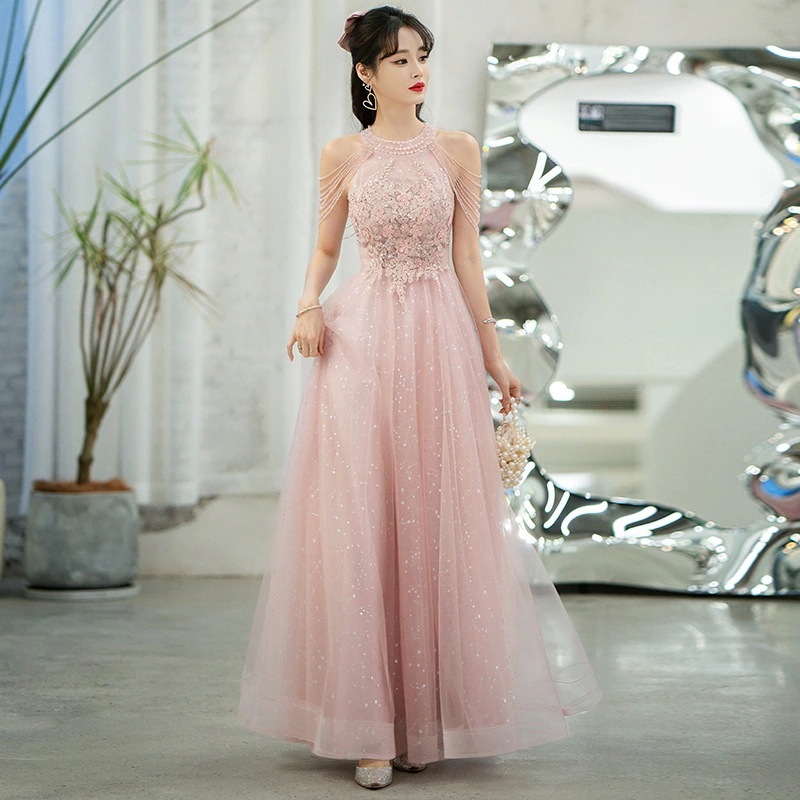 ワンピース 新作 2026ins大人気 イブニングドレス女性2026新作上品な気品ある宴会用ブライズメイド婚約誕生日司会者用ワンピース