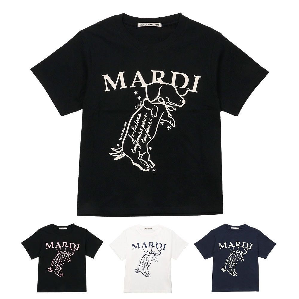 Tシャツ SLIM TSHIRT SWING THE TAIL DDANJI 半袖 レディース 韓国 ファッション アパレル ダックスフント