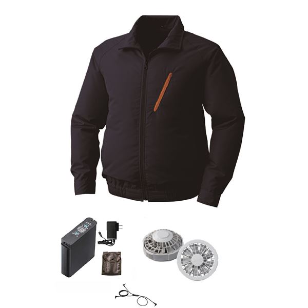 KU90510 空調服 R ポリエステル製長袖ブルゾン FAN2200G・RD9261・LIPRO2セット ネイビー 4L 13,009円