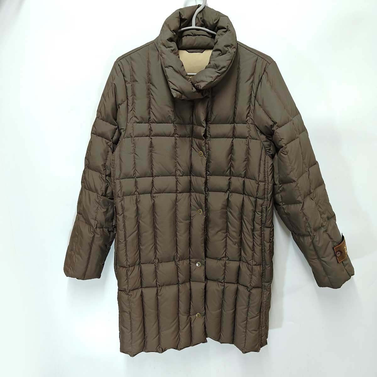 【中古】伊太利屋 イタリヤ La Moda GOJI ダウン フェザー コート ジャケットラ・モーダ・ゴジ サイズ11 レディース アウター