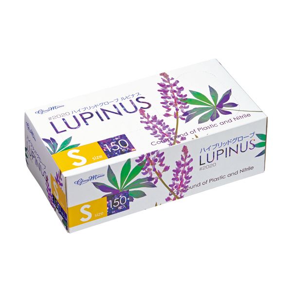 （まとめ） 川西工業ハイブリッドグローブ ルピナス 粉なし S 2020-S 1箱（150枚） [x5セット] 8,414円