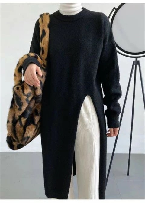 ロングニットセーター ロングスカート ニットワンピース スリム 大きいサイズ レディース 秋冬 結婚式 きれいめ タイト フォーマル 大人 上品 チュニック one-piece 5,638円