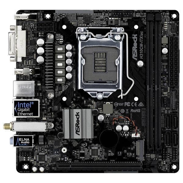 ASRock H310CM-ITX/ac LGA 1151 (300 Series) Intel H310 SATA 6Gb/s Mini ITX Intel Motherboard