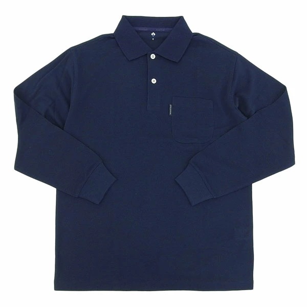 モンベル ポロシャツ 長袖 メンズ ロングスリーブ 鹿の子 カノコ M ネイビー Wickron Long Sleeve Polo Shirt Men s RM1114230DKNV Montbell