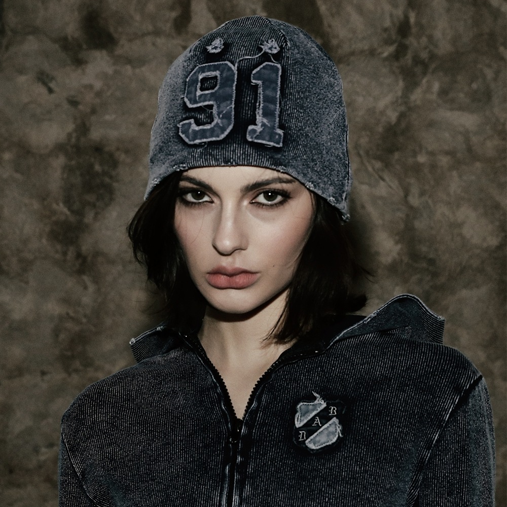 バッドブラッド [3/10以内に出荷] [w-hat25-001] ラスティデニムビーニー-ブルー