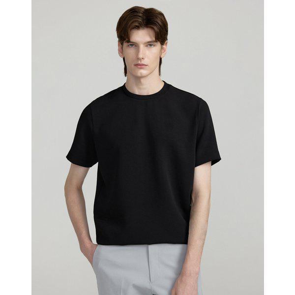 [25SS] ブラック半袖ラウンドTシャツ DMTS5B309BK