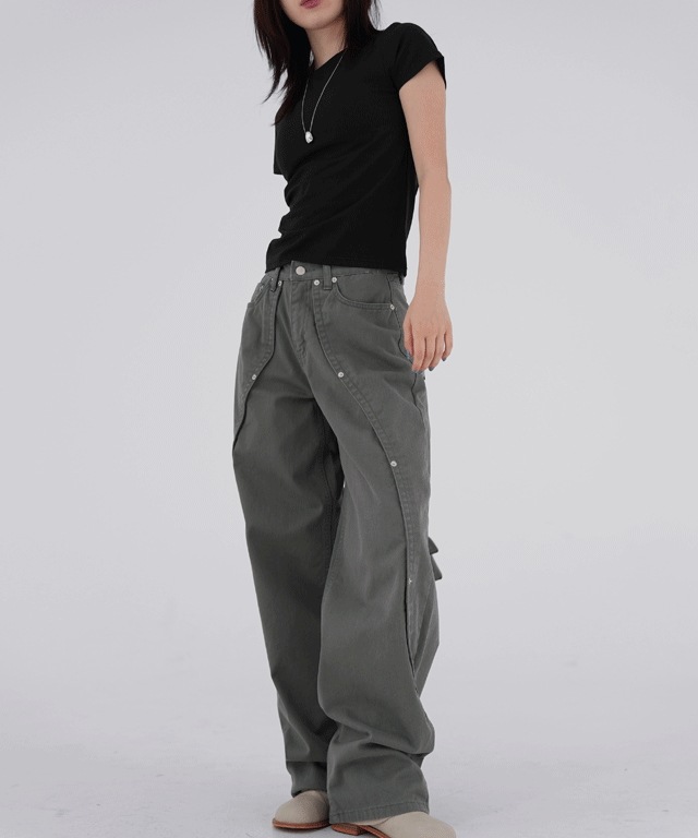 ホイ 切開 リベット ロングパンツ(OOTJ)ロングパンツ