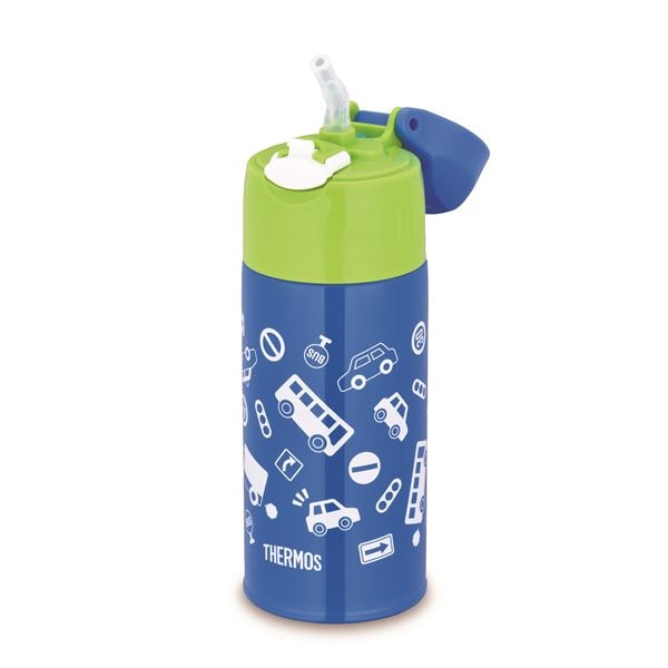 (2個セット) サーモス 真空断熱ストローボトル 400ml ブルーグリーン FHL-403F