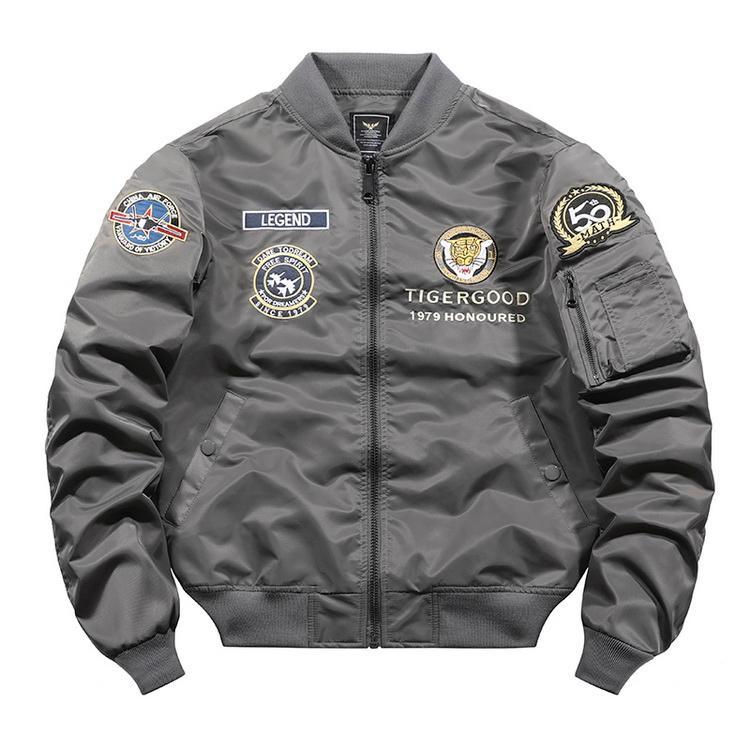 メンズ 秋物 ジャケット MA-1 MA1 フライトジャケット ジャンパー 刺繍 アウター ミリタリージャケット 秋