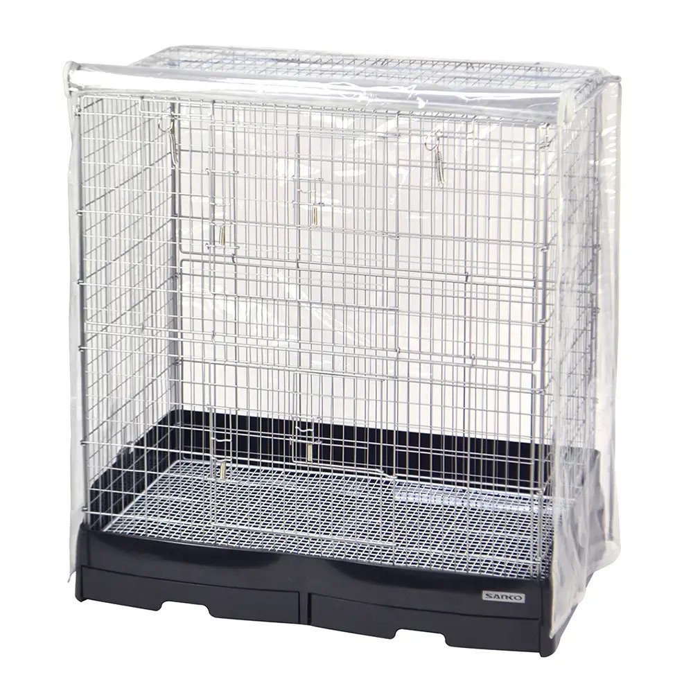 三晃商会　イージーホーム　８０　ハイ（８１X５０．５X８４ｃｍ）クリアカバー付き！　小動物　ケージ　リス　チンチラ　デグー　ＣＲＣ50―65―15―10―00