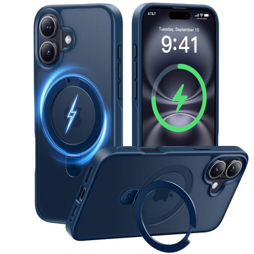 【2024必見!4IN1多機能満載】CASEKOO IPHONE 16 用 ケース 米軍MIL規格 横縦両立 指紋防止 マット仕上げ 最大25W急速充電対応 MAGSAFE対応 黄変防止 半透明 スト