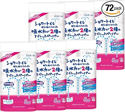 エリエール シャワートイレのためにつくった吸水力が2倍のトイレットペ