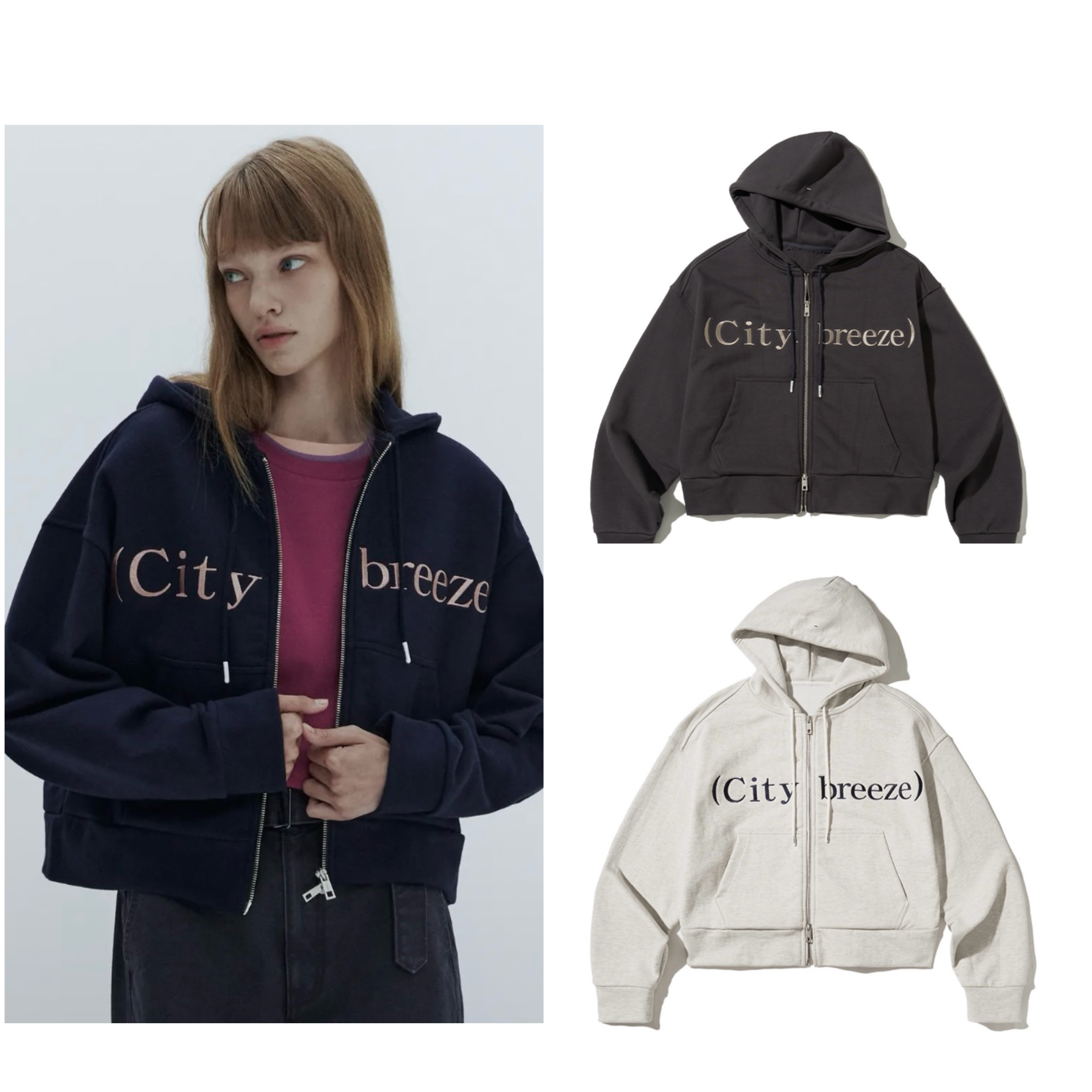 Mute logo HOOD ZIP-UP