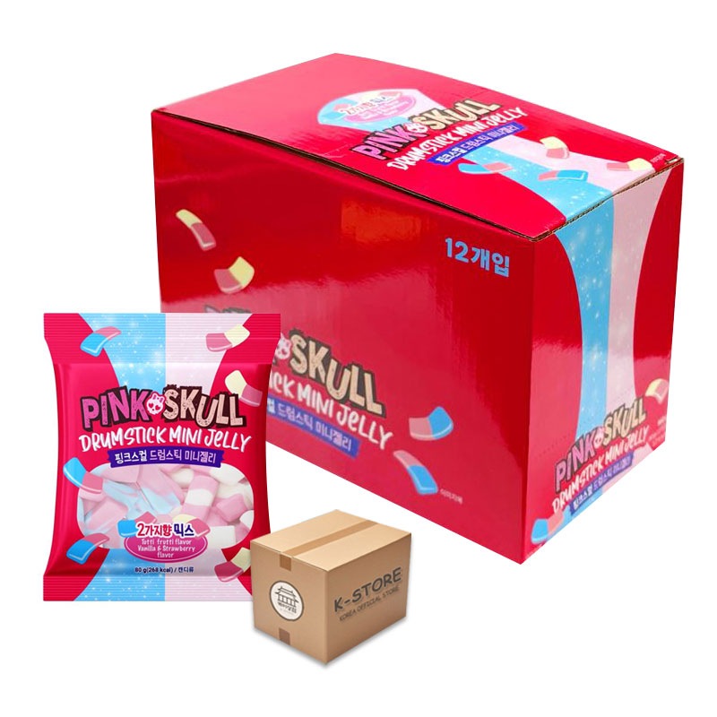 [業者向け] ピンクスカル ドラムスティック ミニゼリー 80g (12 x 6) / 1BOX